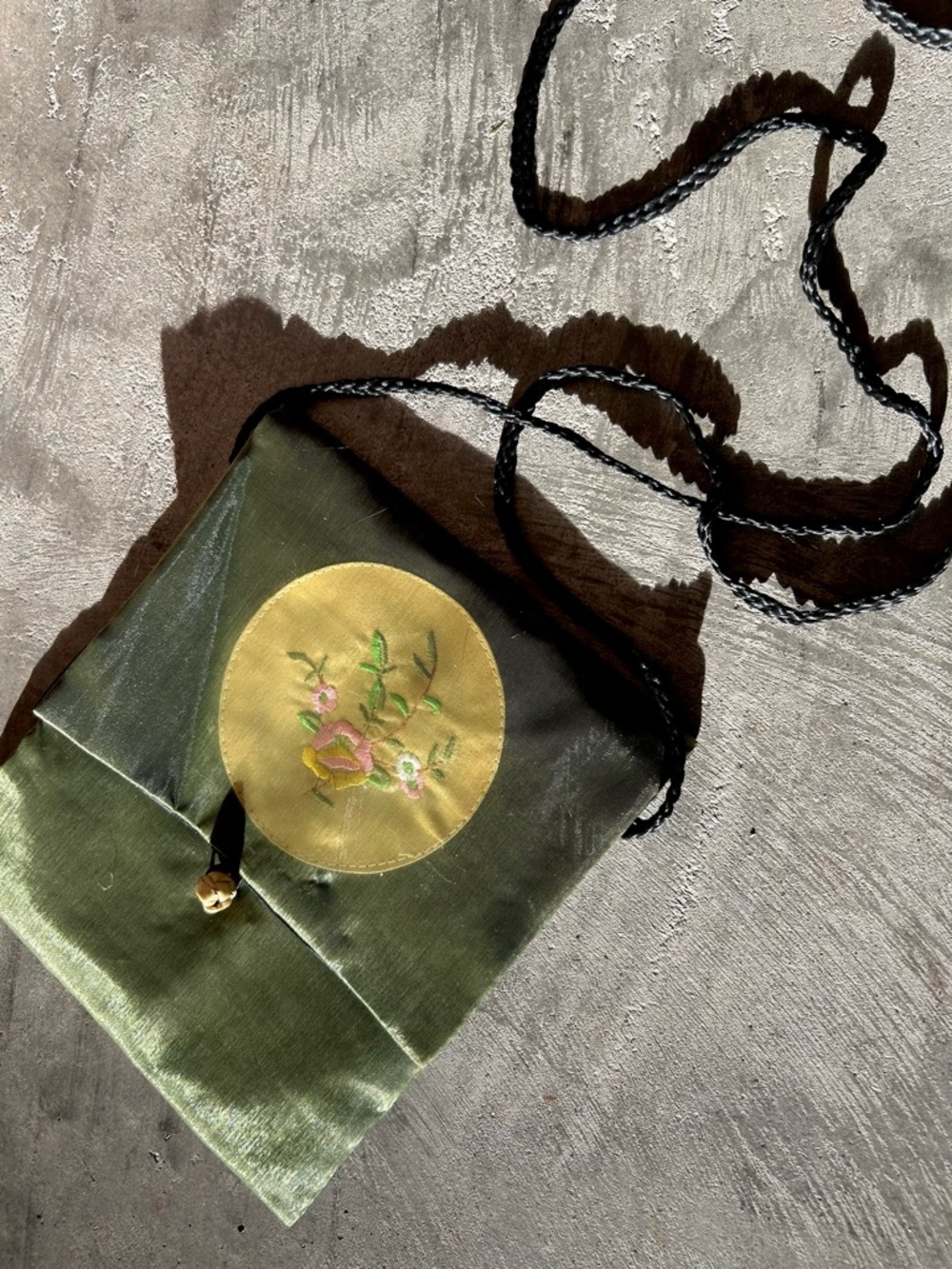 Cherry Blossom Iridescent Envelope Clutch Purse